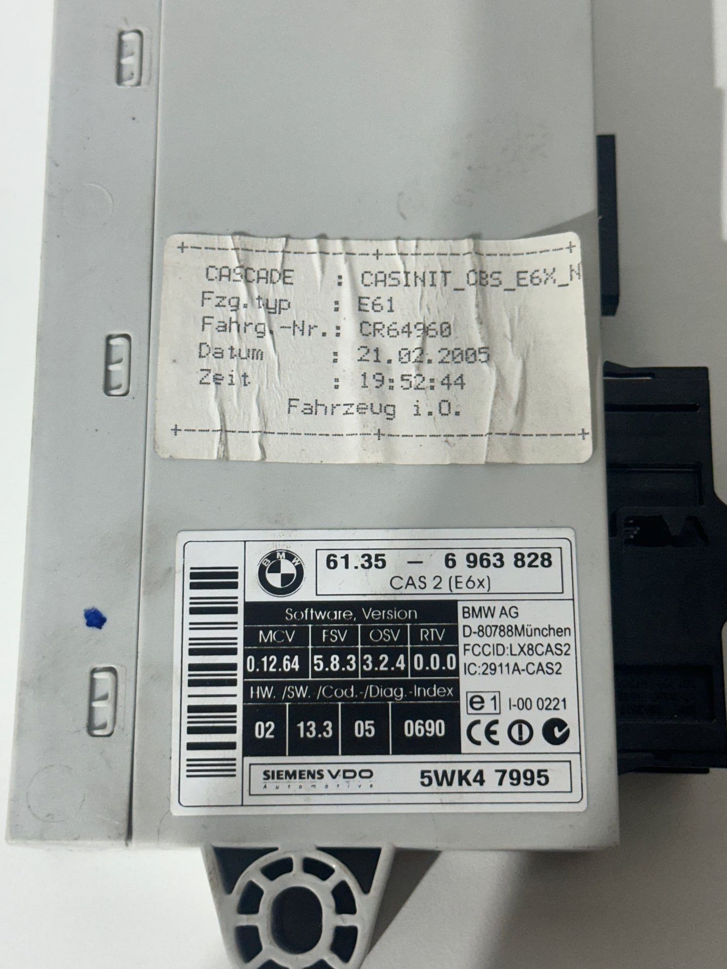 BMW CAS2 Steuergerät E6x