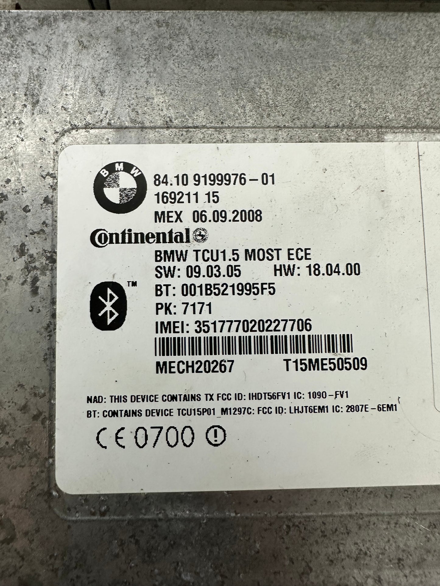 BMW Bluetooth Steuergerät TCU GSM Modul