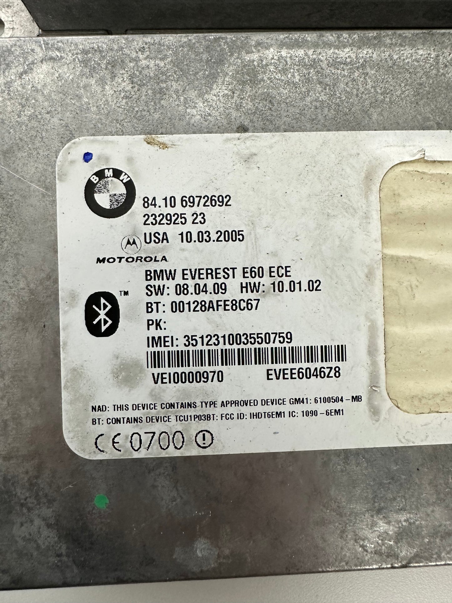 BMW Bluetooth Steuergerät TCU GSM Modul