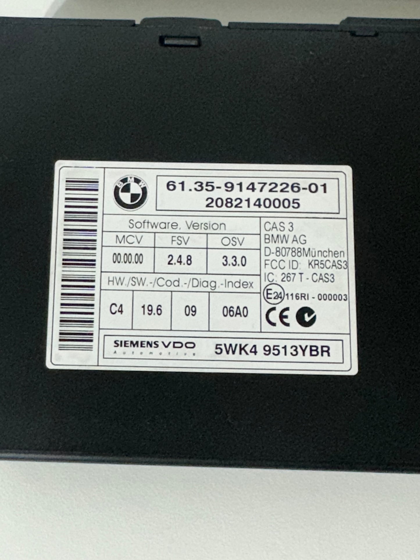 BMW CAS 3 Steuergerät E9x E8x E7x E6x