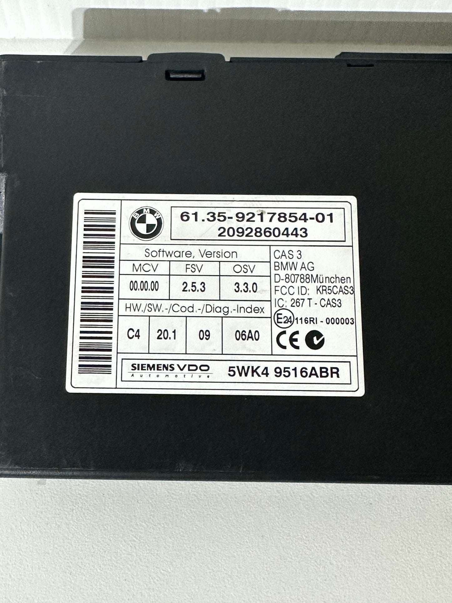 BMW CAS 3 Steuergerät E9x E8x E7x E6x