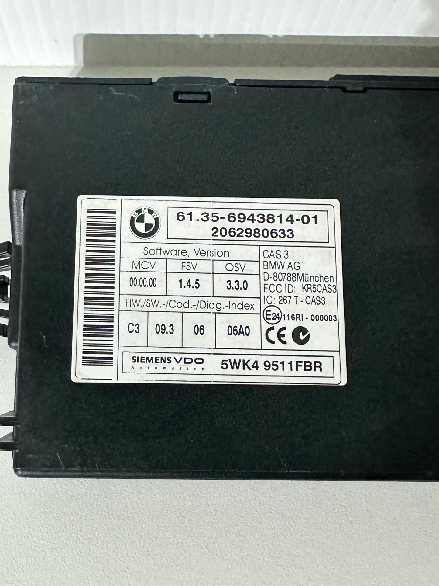 BMW CAS 3 Steuergerät E9x E8x E7x E6x