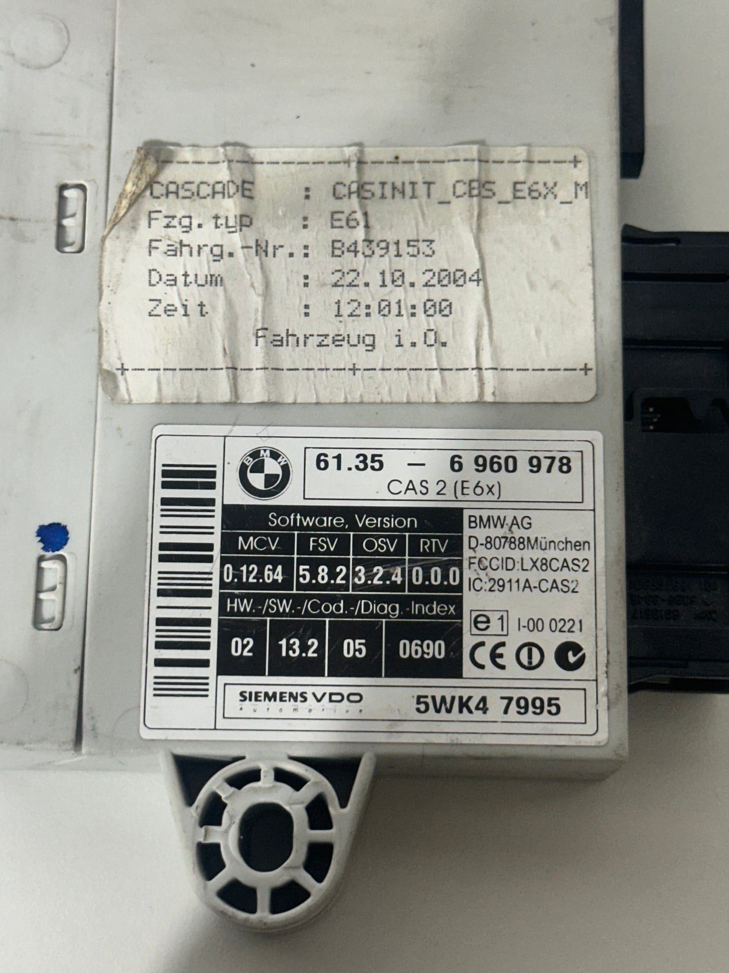 BMW CAS2 Steuergerät E6x