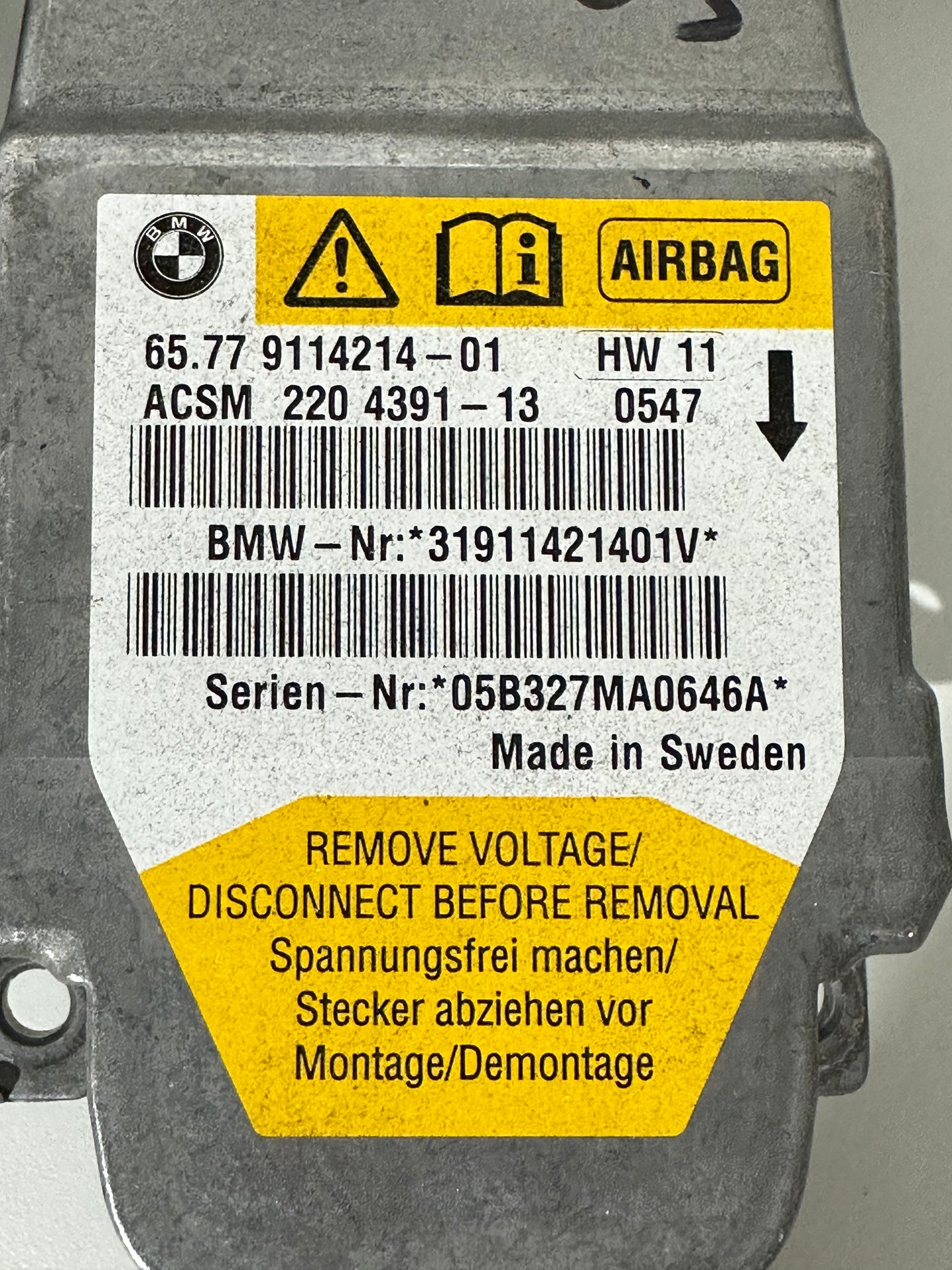 BMW Airbag-Steuergerät E60 E61