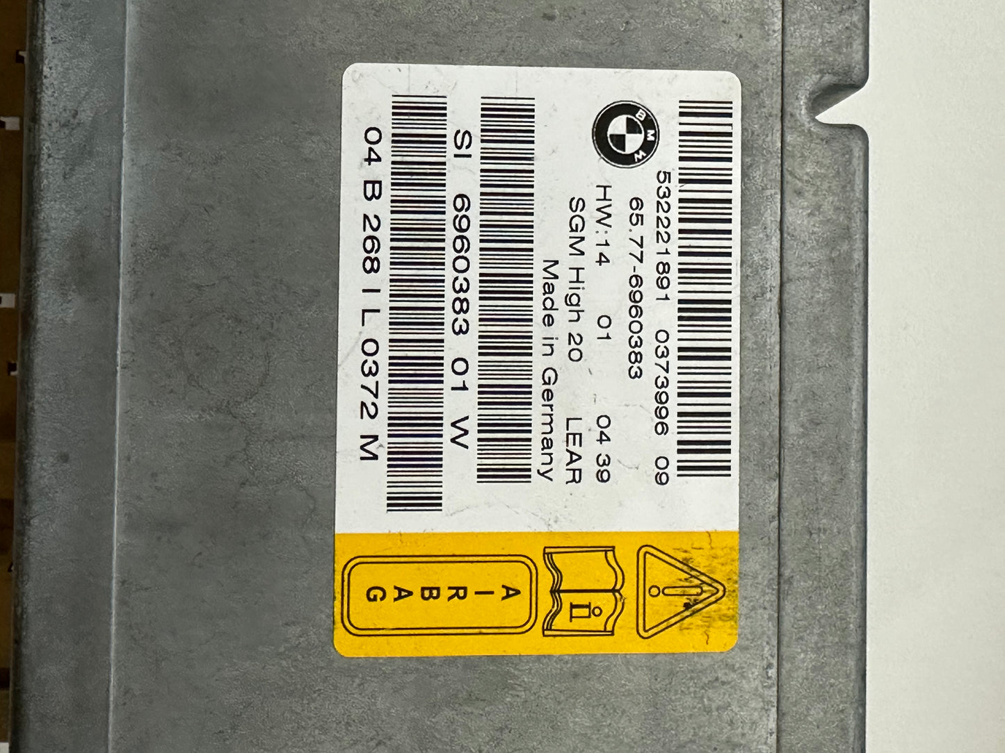 BMW Airbag-Steuergerät E60 E61