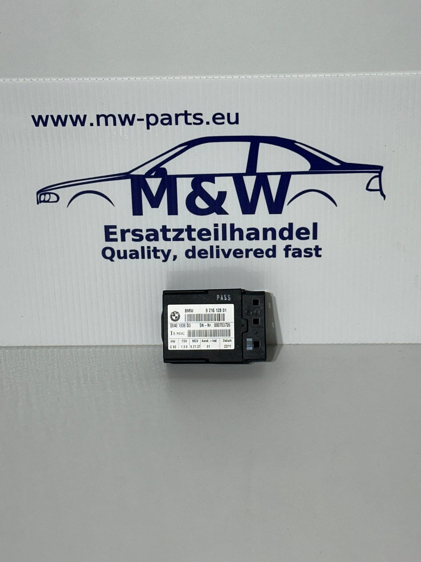 BMW E92 Gurtbringer Steuergerät