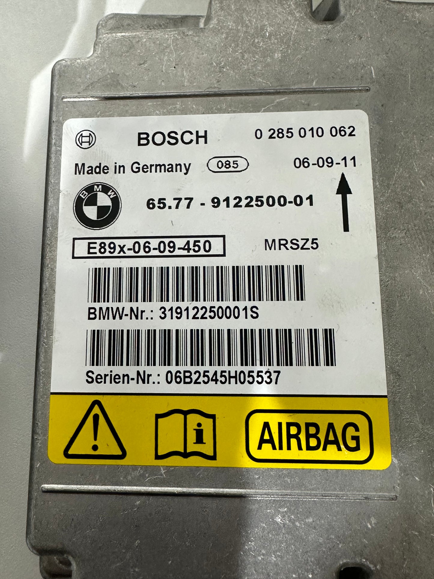 BMW Airbag Steuergerät Bosch E9x E8x