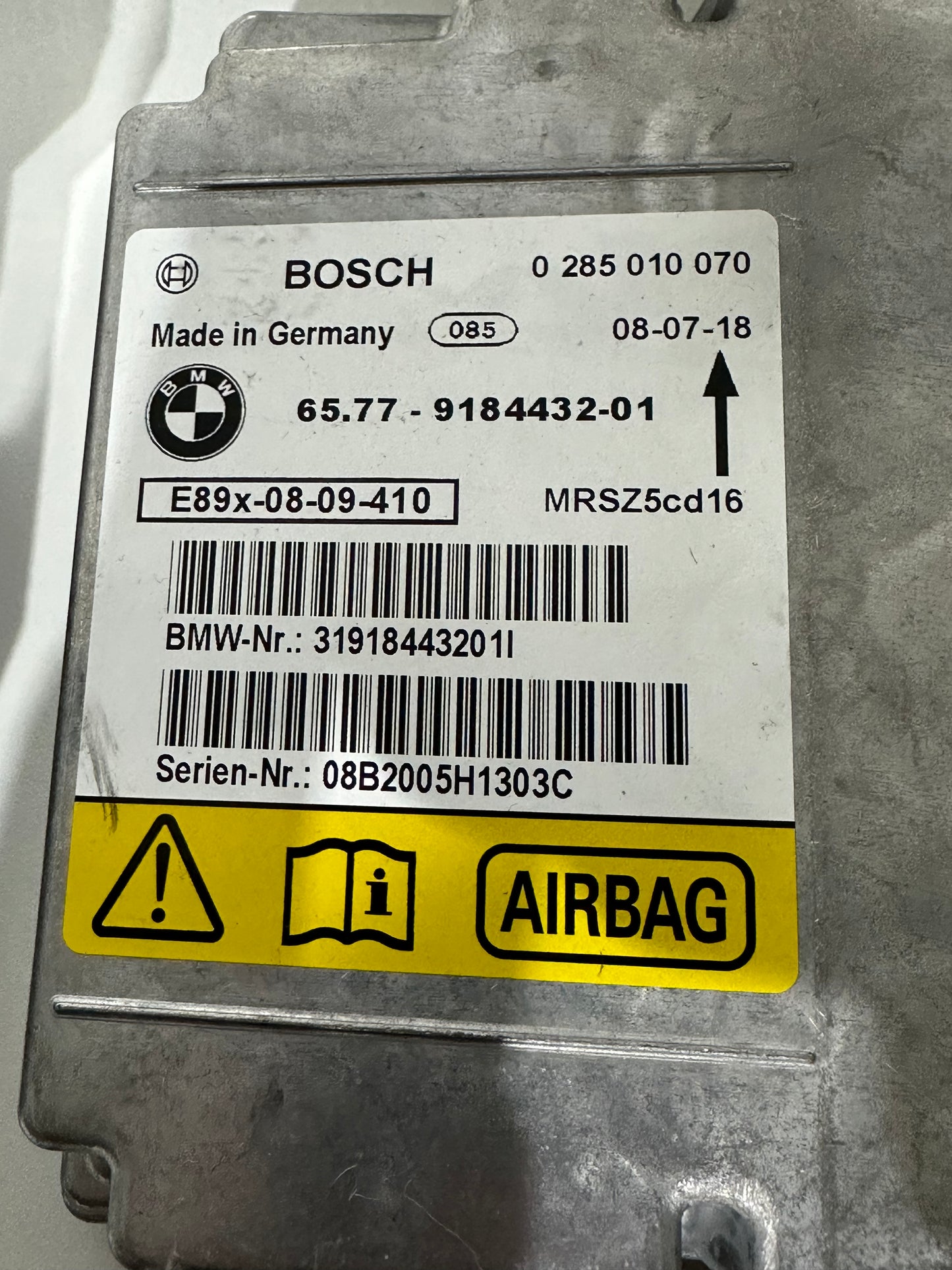 BMW Airbag Steuergerät Bosch E9x E8x